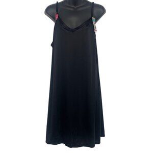 Vanity Fair Radiant 2-Looks-In-1 Black Slip Dress Plus Size 4XL NWT New